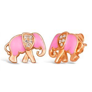 Le Vian Earrings featuring Enamel Nude Diamonds set in 14K Strawberry Gold